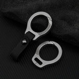 Titanium Alloy Car Keychain EDC Gadget Key Ring Durable Metal Key Fob Holder Pocket Multi-Tool Accessory