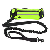 Hands Free Dog Leash & Training Belt $\vert$ Shock Absorbing Bungee for Large Dogs (Up to 180lbs) $\vert$ Includes Phone Pocket & Water Bottle Holder