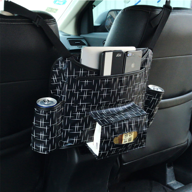 Universal Car Seat Back Organizer | Multi-Pocket Backseat Storage Bag