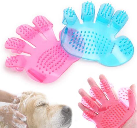 Soft Silicone Pet Finger Brush Dog & Cat Bath Massage Comb Gentle Grooming & Beauty Tool Wholesale Supplies