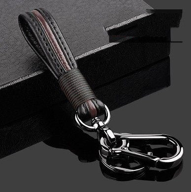 Luxury Handmade Leather Keychain | High-End Original Key Fob Accessory