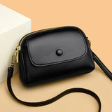 Lightweight Soft Leather Crossbody Bag | Convertible One-Shoulder Purse