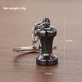 Metal 3D Coffee Keychain Durable Zinc Alloy Car Key Pendant Espresso Machine Replica Unique Coffee Lover Gift