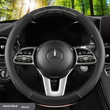 Luxury Crystal Leather Steering Wheel Cover | Bling Car Interior Modification