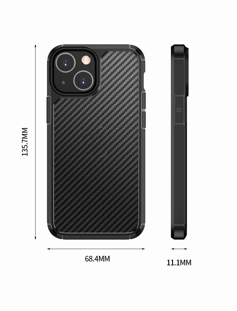 Carbon Fiber Anti-Drop Phone Case | Shockproof Protective Cover