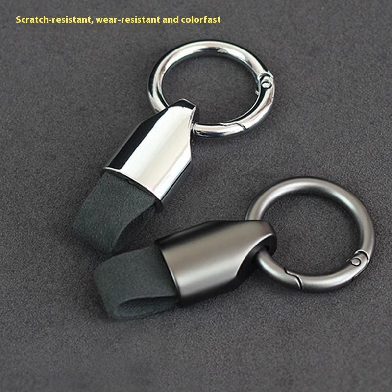 Premium Suede Keychain: Upscale Car Accessories & Simple Key Ring