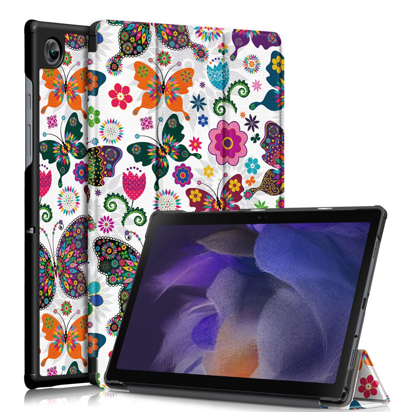 Tri-Fold Leather Tablet Protective Cover | Smart Stand Case
