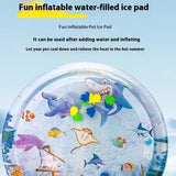 Summer Cooling Pet Water Bed Cushion Ice Pad Dog Sleeping Square Mat Kennel Cool Cold Mat for Puppy Dogs & Cats Self-Cooling