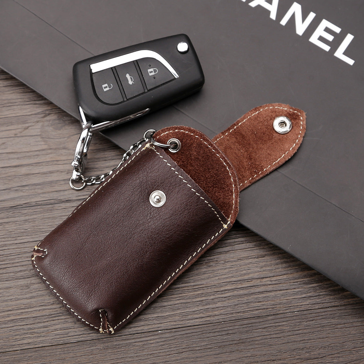 Waist Belt Keychain Car Key Bag | Hands-Free Security and Organization Pouch