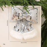 Mirror Bow Christmas Tree Decoration Reflective Ornament for Tree Shiny Festive Xmas Decor Unique Gift