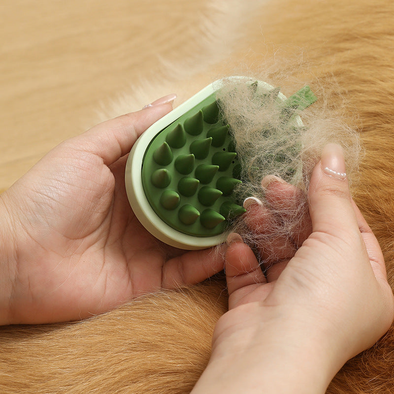 Soft Silicone Pet Bath Brush Handheld Shower Massage Comb Hair Remover & Shampoo Foaming Tool For Dogs & Cats