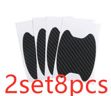 4PCS Carbon Fiber Car Door Handle Scratch Guard Stickers | Anti-Scratch Protection Film Set