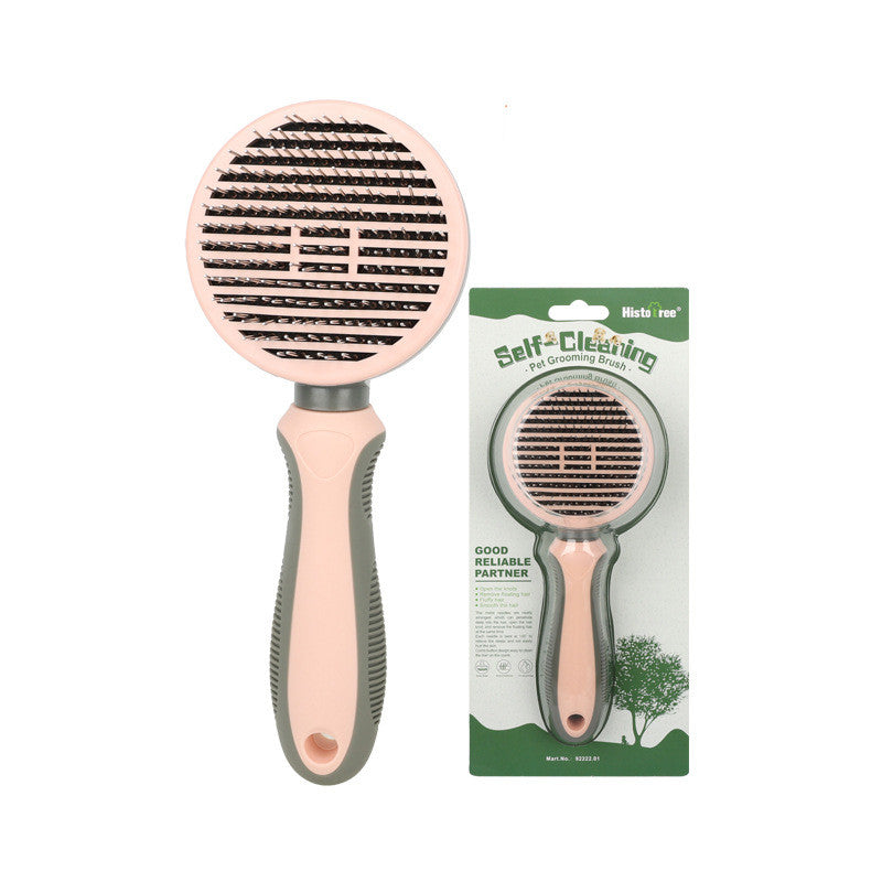 Automatic Hair Removal Comb Self-Cleaning Pet Grooming Tool Shedding & Deshedding Beauty Product For Dogs & Cats