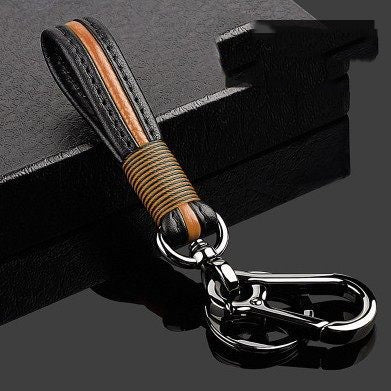 Luxury Handmade Leather Keychain | High-End Original Key Fob Accessory
