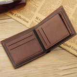 Sleek Glossy Leather Short Wallet for Men | Stylish & Compact Design