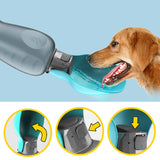 800 ml Portable Dog Water Bottle High Capacity Leakproof Pet Drinking Bowl Foldable Outdoor Walking Supplies Golden Retriever