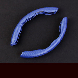 Universal Four Seasons Carbon Fiber Look Steering Wheel Cover | Ultra-Thin Non-Slip Grip