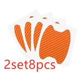 4PCS Carbon Fiber Car Door Handle Scratch Guard Stickers | Anti-Scratch Protection Film Set