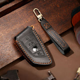 Luxury Handmade Genuine Leather Car Key Cover | High-End Key Fob Case