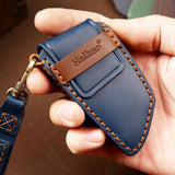 Luxury Handmade Genuine Leather Car Key Cover | High-End Key Fob Case