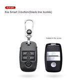 Genuine Leather Car Key Fob Cover | Premium Real Leather Protective Case