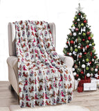 Christmas Style Blanket Cozy Holiday Gift for Home Festive Winter Throw Xmas Decor