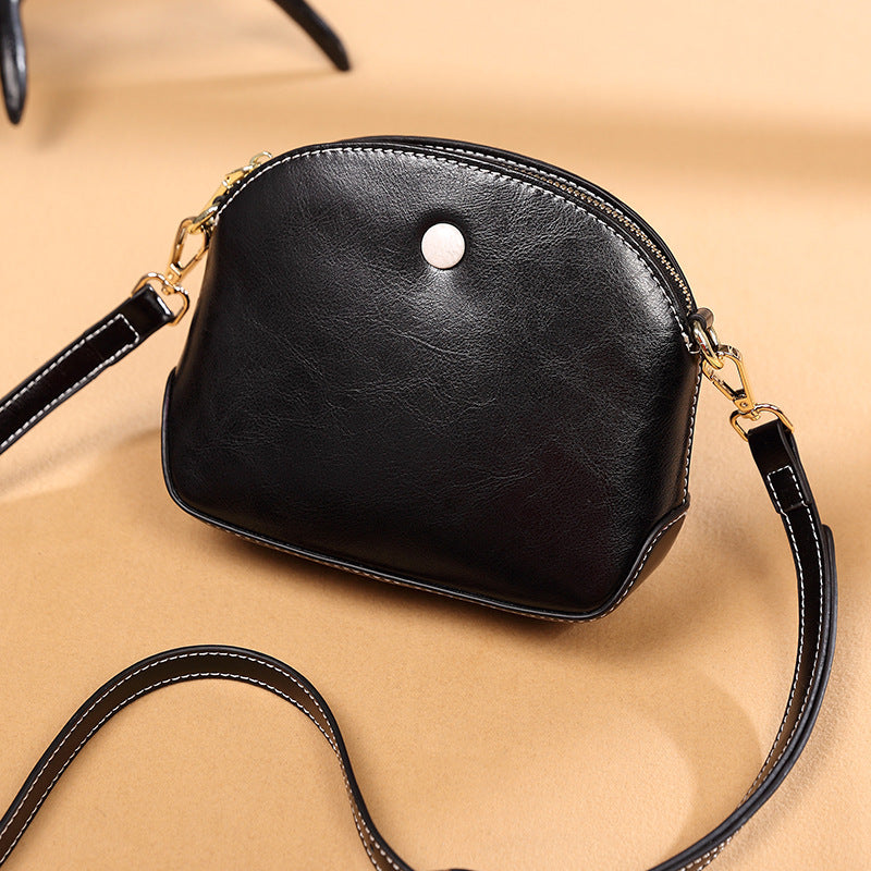 Boutique Niche Ladies Leather Bag | Stylish Crossbody One-Shoulder Handbag