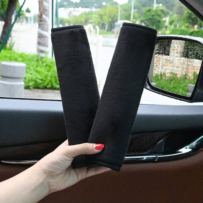Luxurious Suede Safety Belt Cover | Anti-Friction Shoulder Protector for Car