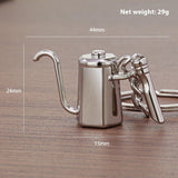 Metal 3D Coffee Keychain Durable Zinc Alloy Car Key Pendant Espresso Machine Replica Unique Coffee Lover Gift