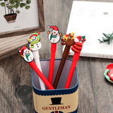 Christmas Gel Pens Set Cute Cartoon Writing Stationery Holiday School & Office Supplies Fun Gift for Students