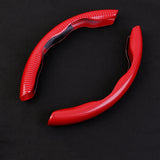 New Carbon Fiber Look Steering Wheel Cover | Four Seasons Universal Non-Slip Grip