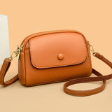 Lightweight Soft Leather Crossbody Bag | Convertible One-Shoulder Purse