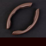 Universal Four Seasons Carbon Fiber Look Steering Wheel Cover | Ultra-Thin Non-Slip Grip