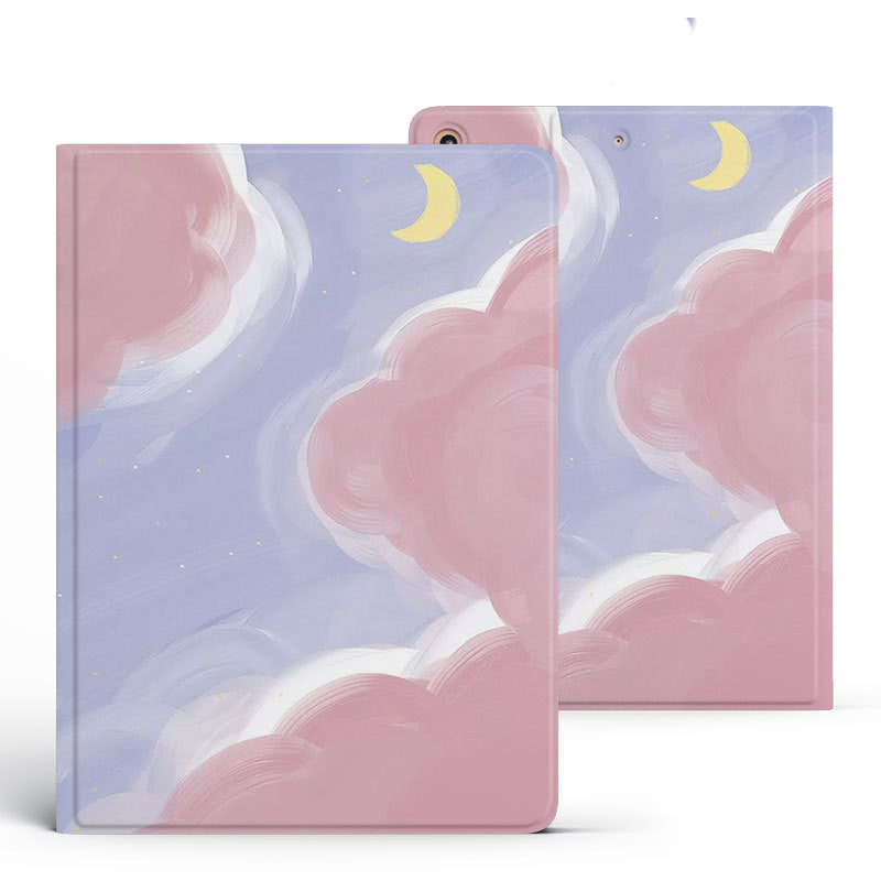 Literature & Art Tablet Protective Case Simple Design Cover with Pen Tray Stylish & Slim Tablet Shell For Artists & Readers