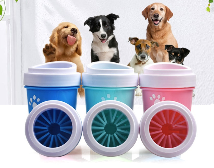 Silicone Dog Paw Cleaner Cup Portable Foot Washer for Pets Gentle Brush for Foot Care & Cleaning Pet Products