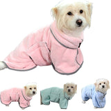 Quick-Drying Pet Towel & Dog Bathrobe $\vert$ Ultra-Absorbent Microfiber Drying Coat for Dogs & Cats