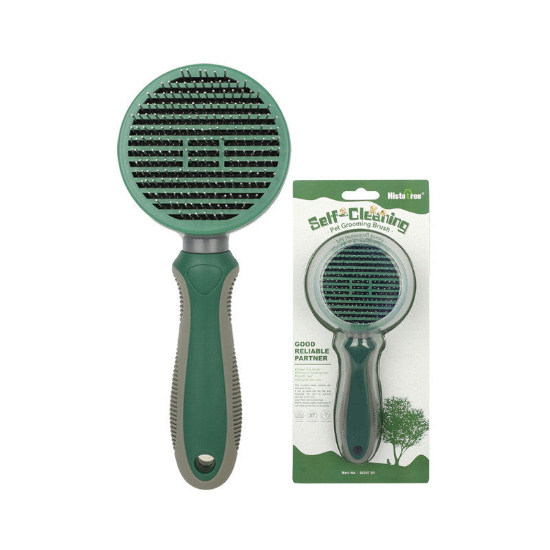 Automatic Hair Removal Comb Self-Cleaning Pet Grooming Tool Shedding & Deshedding Beauty Product For Dogs & Cats