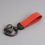Suede Car Key Chain with Anti-Lost Hardware Premium Key Fob Holder Auto Interior Accessory Durable Metal Key Ring