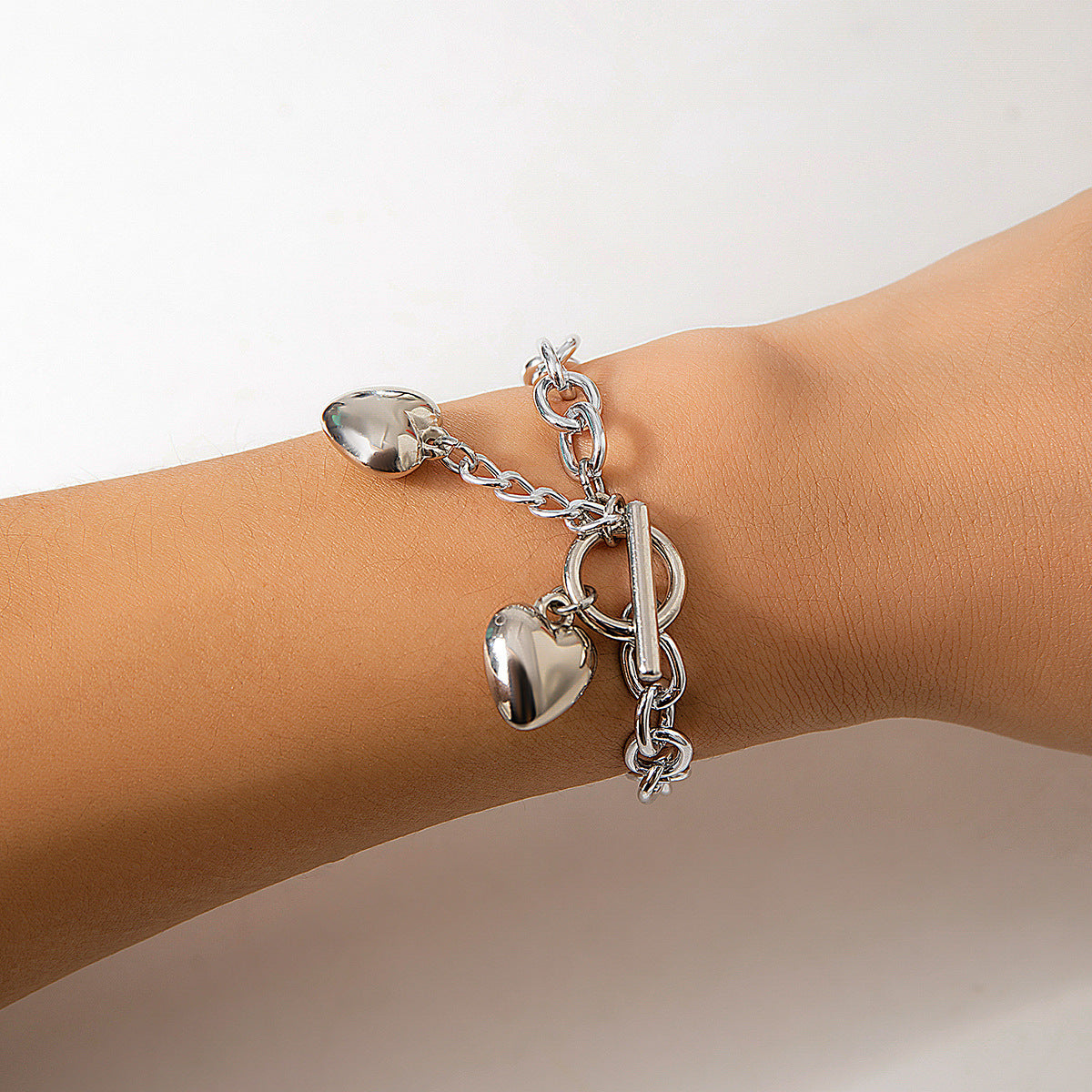 Trendy Lock and Key Pendant Necklace Chunky Thick Chain Jewelry for Women Fashion Ladies Accessories on the Neck Gift for Her