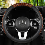 Luxury Crystal Leather Steering Wheel Cover | Bling Car Interior Modification