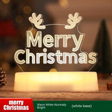 Christmas Decoration 3D Lamp Acrylic LED Night Light New Year Valentines Day Kids Gift Festive Christmas Ornaments Table Decor
