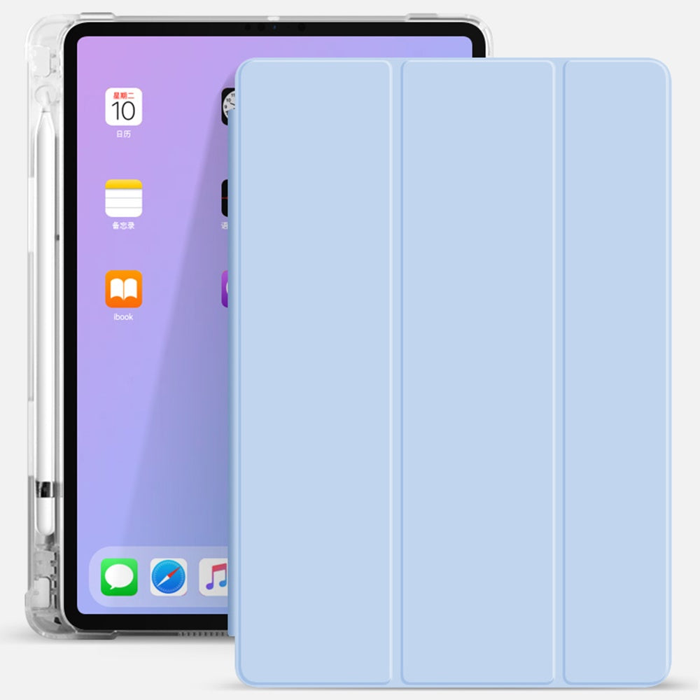 iPad Protective Cover Soft Shell Case with Pencil Slot Compatible with iPad 9.7in, 10.2in, Air 4, Pro 10.5in, Mini 5 Durable