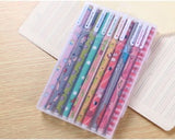 10 Pcs Colored Gel Pen Set Smooth Ink Pen for Writing & Drawing Promotional Gift Stationery School & Office Supplies