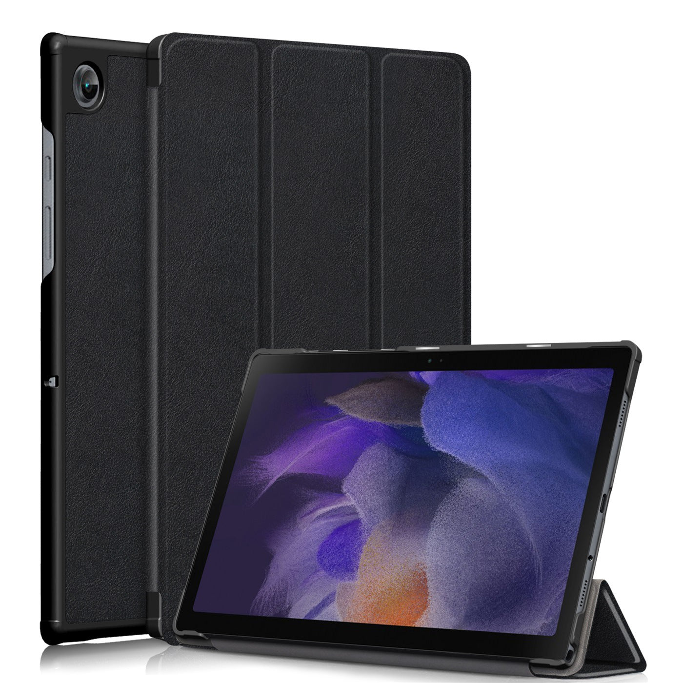 Tri-Fold Leather Tablet Protective Cover | Smart Stand Case