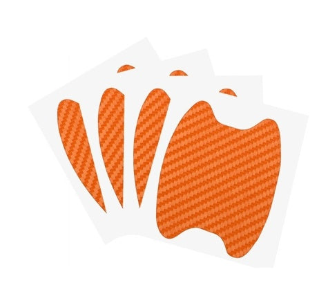 4PCS Carbon Fiber Car Door Handle Scratch Guard Stickers | Anti-Scratch Protection Film Set