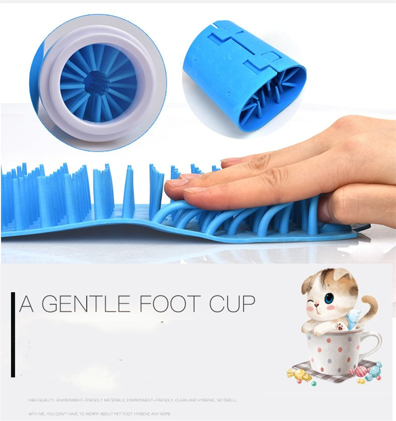 Silicone Dog Paw Cleaner Cup Portable Foot Washer for Pets Gentle Brush for Foot Care & Cleaning Pet Products
