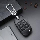 Genuine Leather Car Key Fob Cover | Premium Real Leather Protective Case