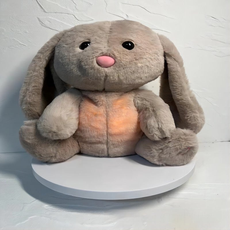 Breathing Rabbit Soothing Sensory Plush Toy Relieve Anxiety Bunny Comforter Conciliate Baby Sleep Aid Newborn Breathes Plush