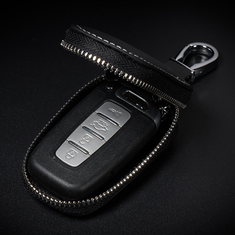 Modified Smart Key Fob Case with Zipper | Secure Remote Control Protective Cover