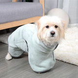 Quick-Drying Pet Towel & Dog Bathrobe $\vert$ Ultra-Absorbent Microfiber Drying Coat for Dogs & Cats